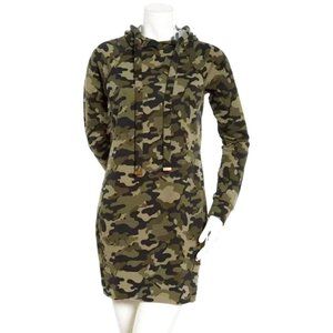 Almost Famous Olive Camo Mask and T-Shirt Dress SZ M